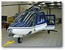 Agusta 109 - G-BVCJ. This helicopter can be seen on BBC2's "Flying Gardener" series, piloted by Michael Malric-Smith