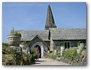 St Enedoc Church at Daymer Bay, Cornwall. This was Sarah's start position
